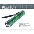 green color aluminum led flashlight
